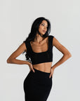 Cindy crop top - ALICE EVIS second skin knitwear beachwear one size woman clothing
