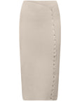 Elsa long button skirt - ALICE EVIS second skin knitwear beachwear one size woman clothing