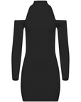 Kaya cut out shoulder mini dress - ALICE EVIS second skin knitwear beachwear one size woman clothing