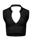 Kaya V-neck top - ALICE EVIS second skin knitwear beachwear one size woman clothing