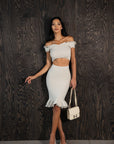 Lora mid skirt - ALICE EVIS second skin knitwear beachwear one size woman clothing