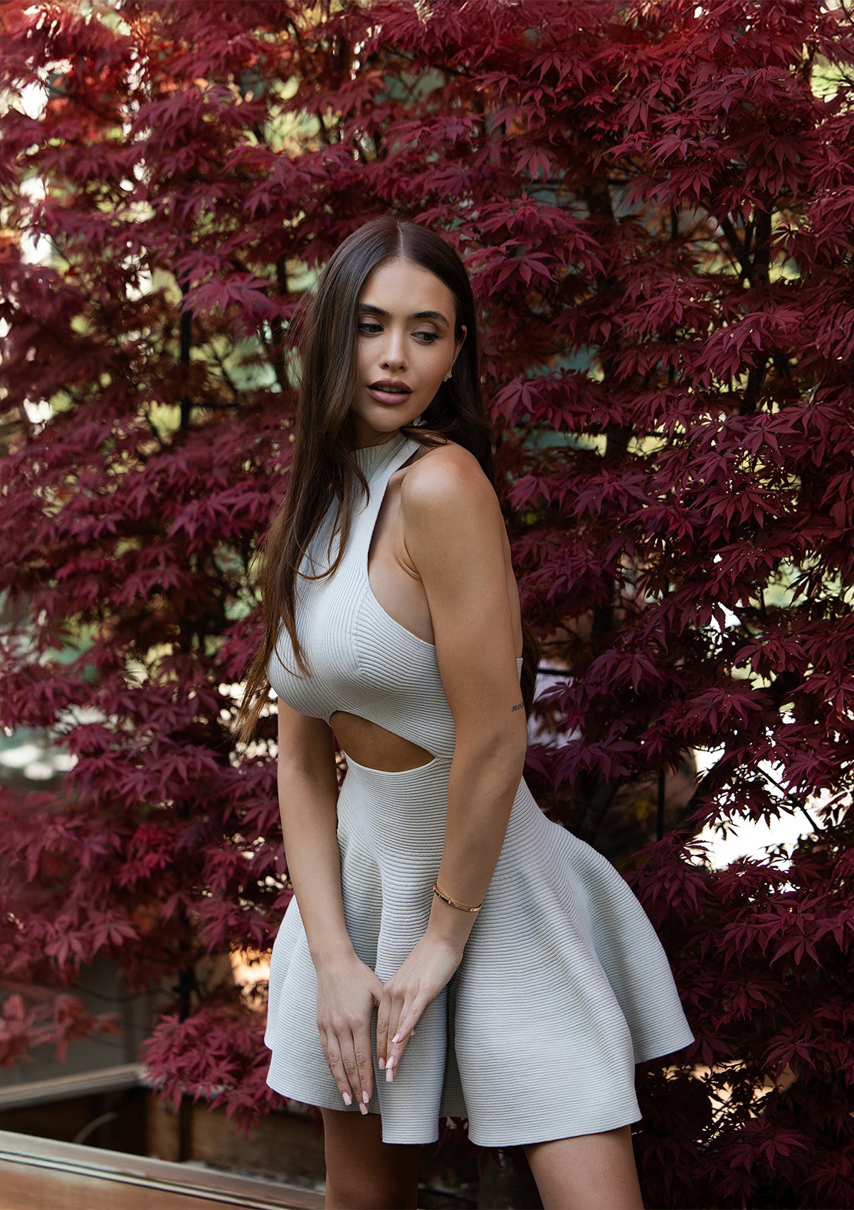 Beige crop top | Ava crop top mid – ALICE EVIS
