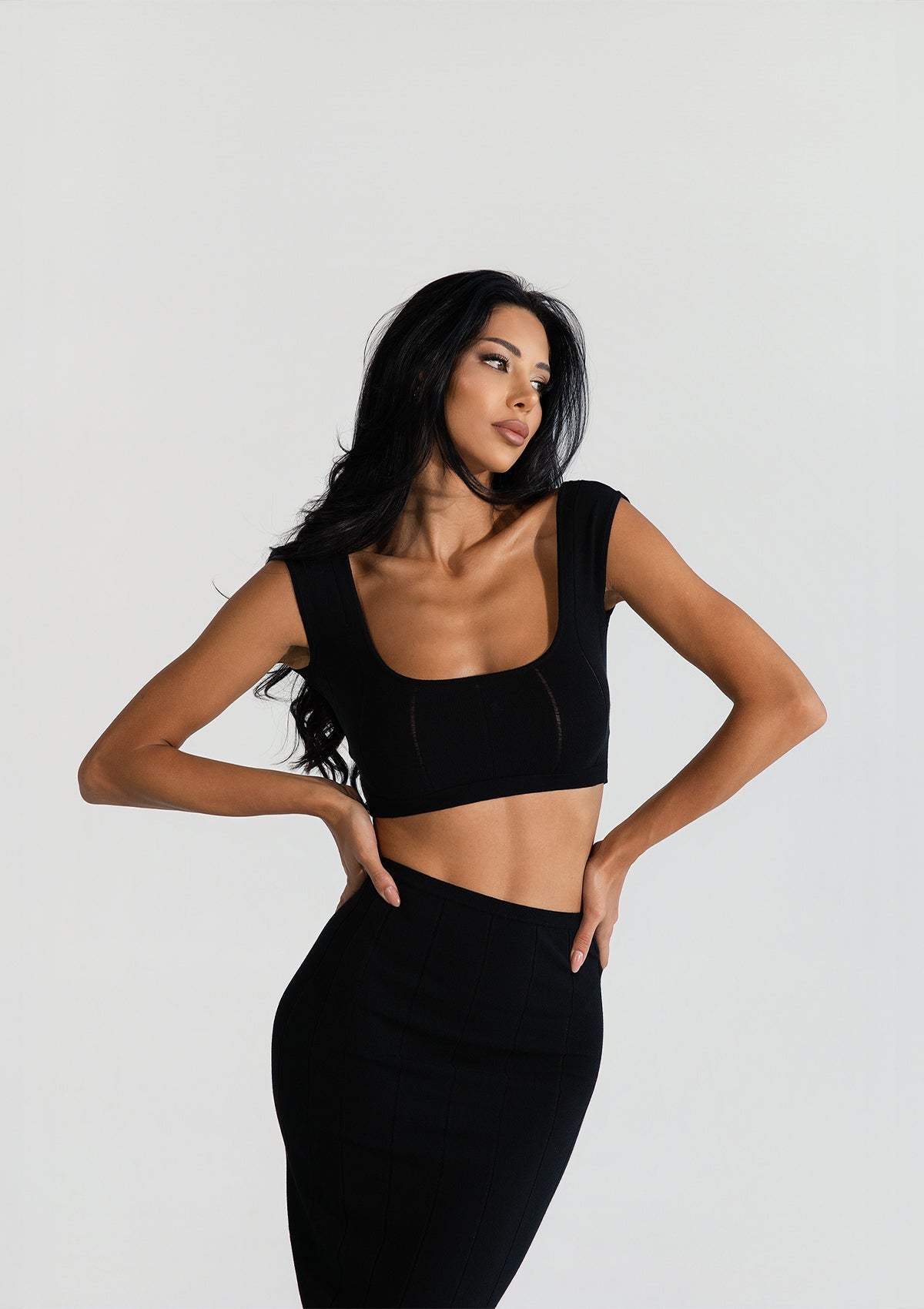 Cindy crop top - ALICE EVIS second skin knitwear beachwear one size woman clothing