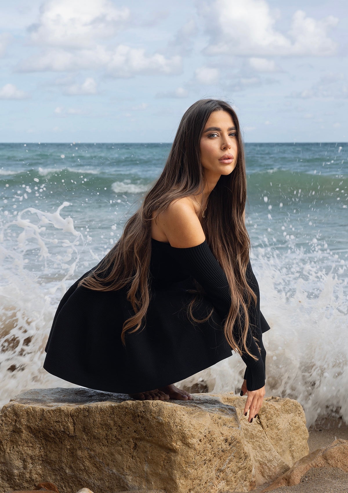 Doll dress - ALICE EVIS second skin knitwear beachwear one size woman clothing