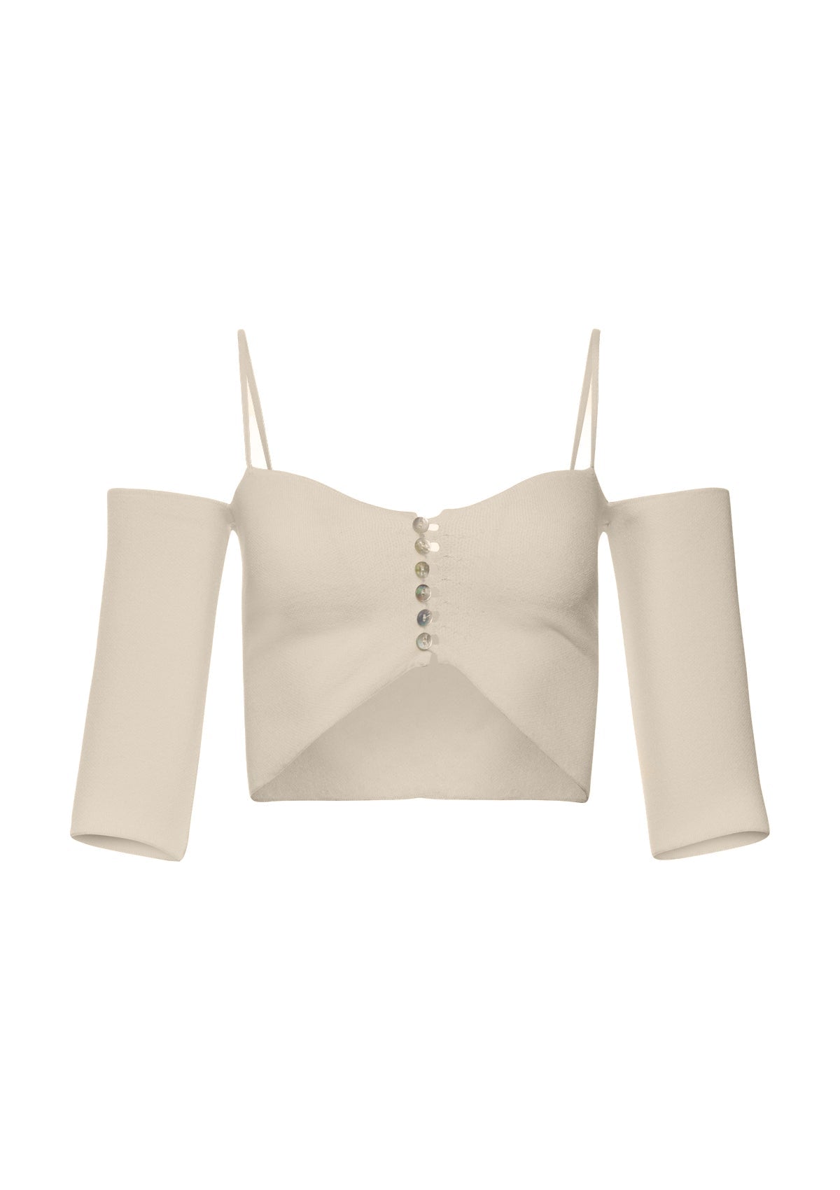 Elsa crop top - ALICE EVIS second skin knitwear beachwear one size woman clothing