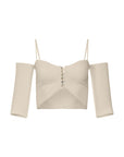 Elsa crop top - ALICE EVIS second skin knitwear beachwear one size woman clothing