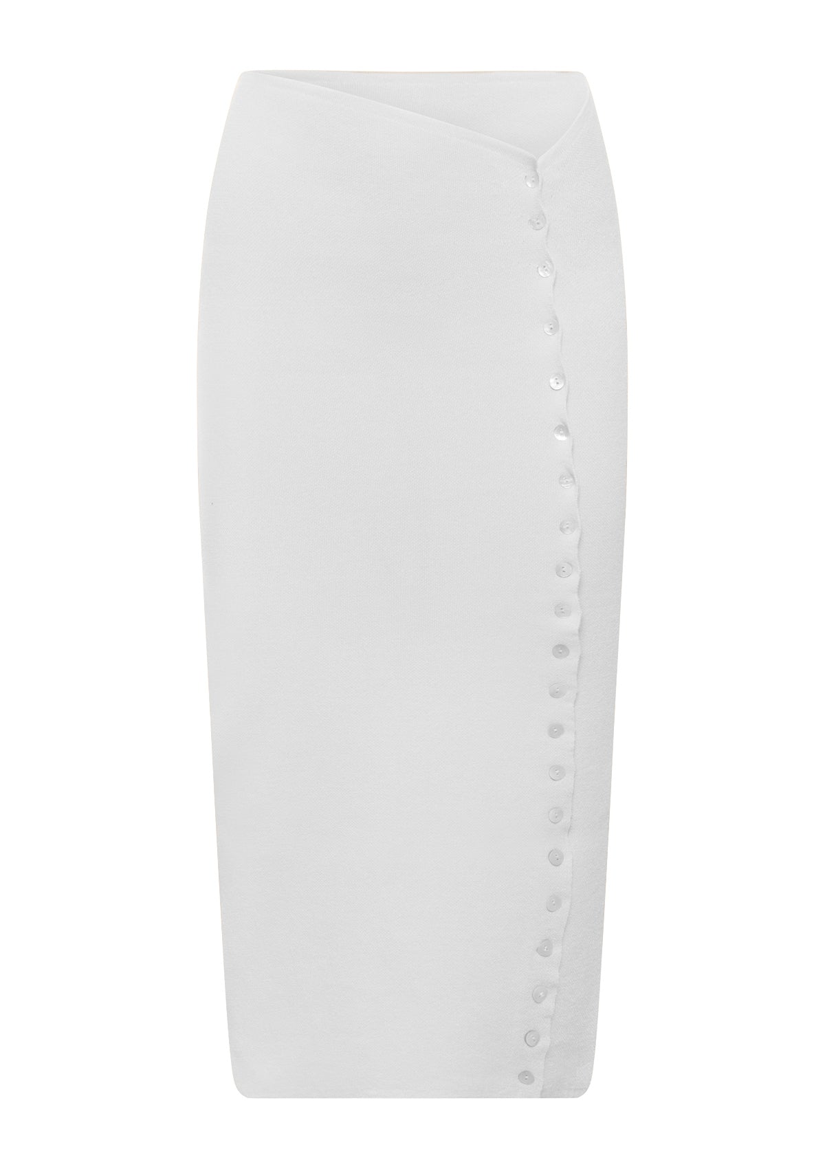 Elsa long button skirt - ALICE EVIS second skin knitwear beachwear one size woman clothing