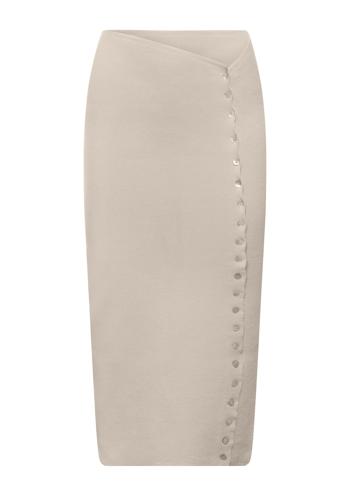 Elsa long button skirt - ALICE EVIS second skin knitwear beachwear one size woman clothing