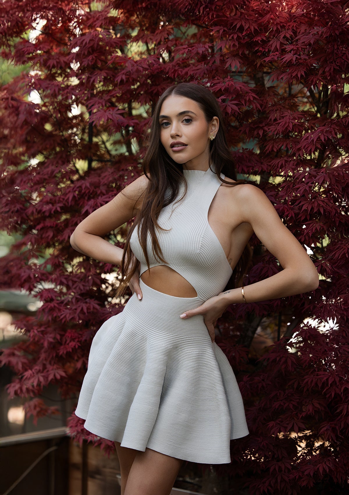 High neck doll dress - ALICE EVIS second skin knitwear beachwear one size woman clothing