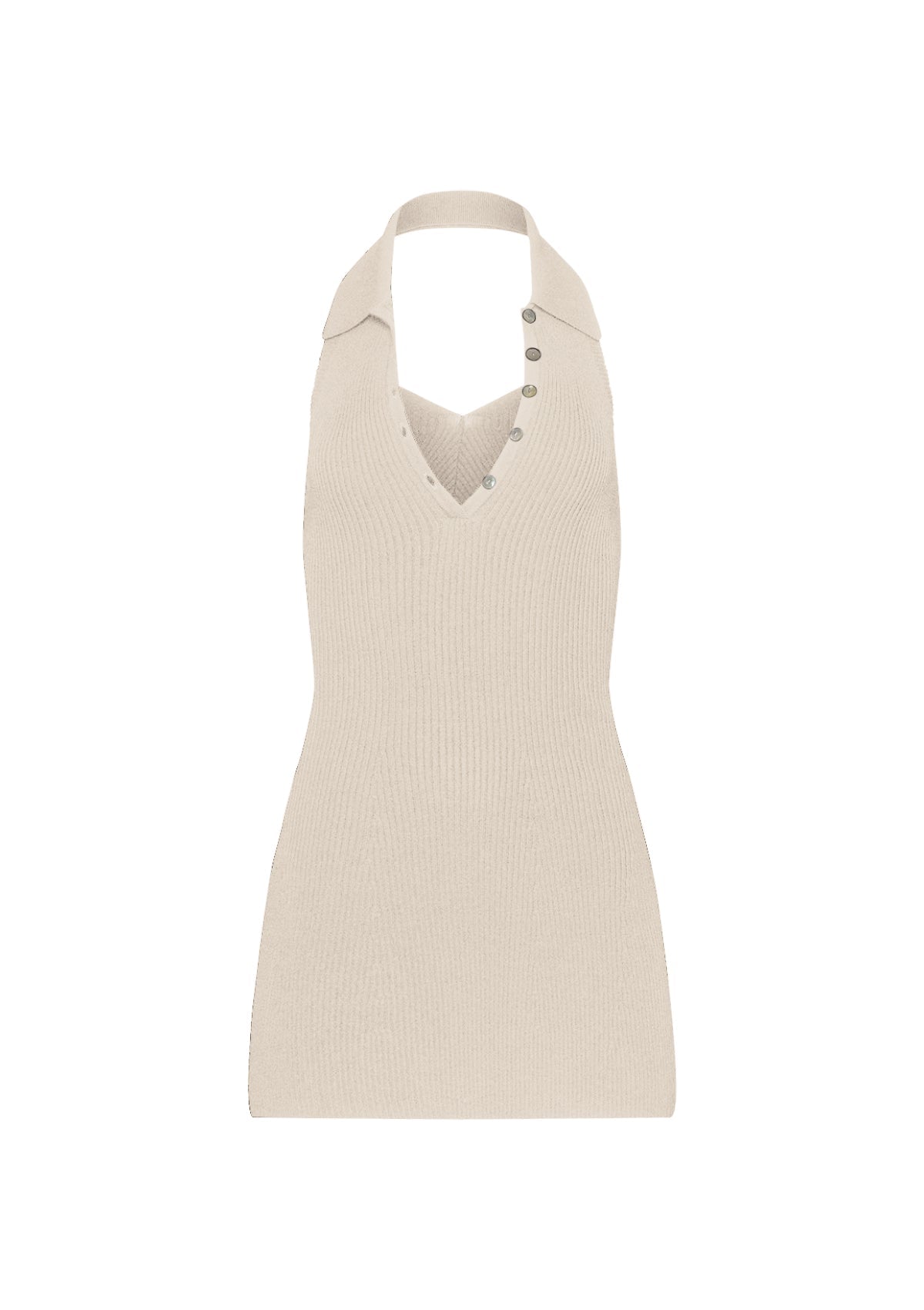 Kaya button mini dress - ALICE EVIS second skin knitwear beachwear one size woman clothing