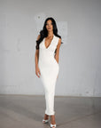 Kaya V-neck dress - ALICE EVIS second skin knitwear beachwear one size woman clothing