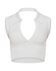 Kaya V-neck top - ALICE EVIS second skin knitwear beachwear one size woman clothing