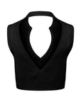 Kaya V-neck top - ALICE EVIS second skin knitwear beachwear one size woman clothing