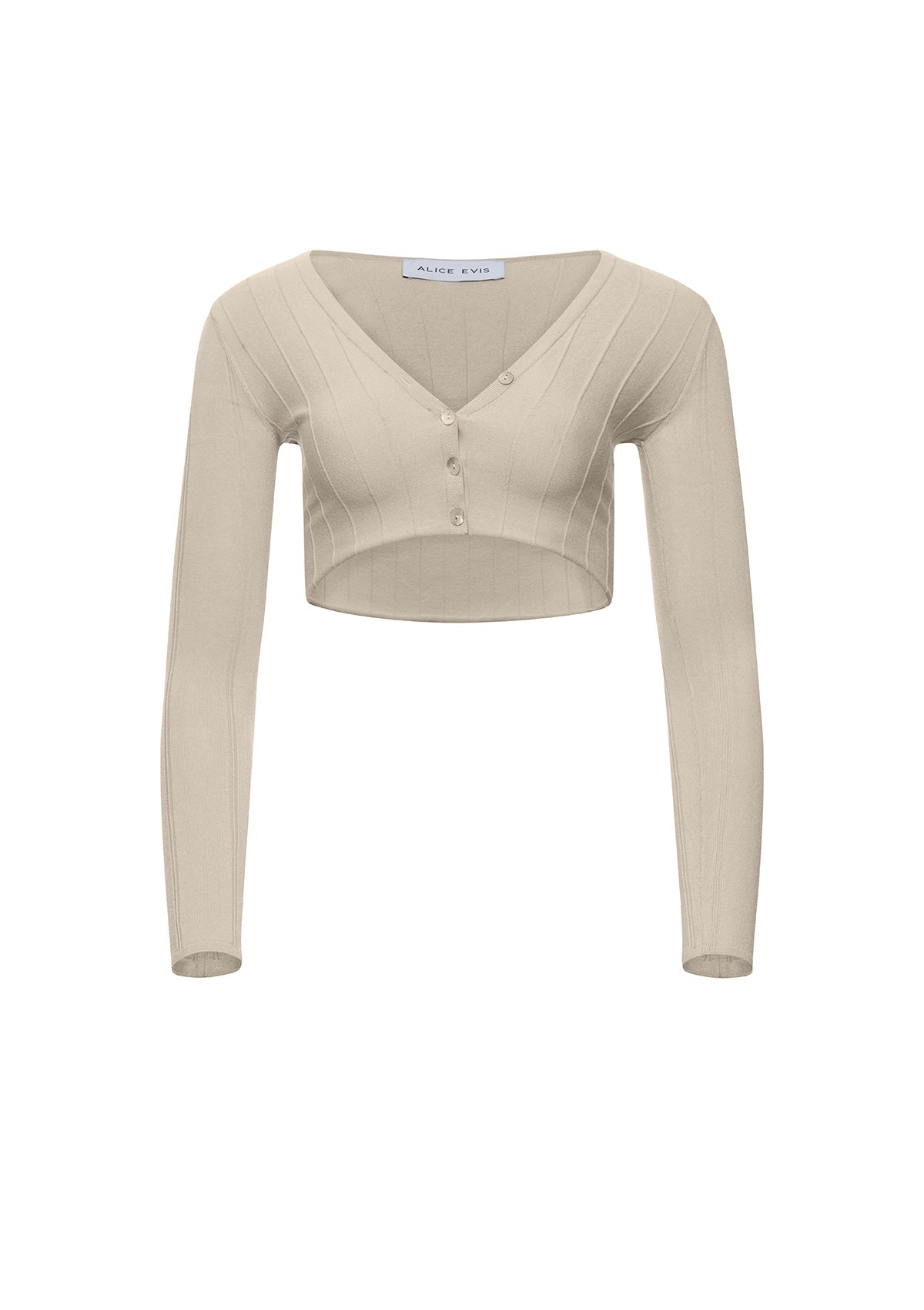 Kendall cropped cardigan - ALICE x EVIS second skin knitwear beachwear one size woman clothing