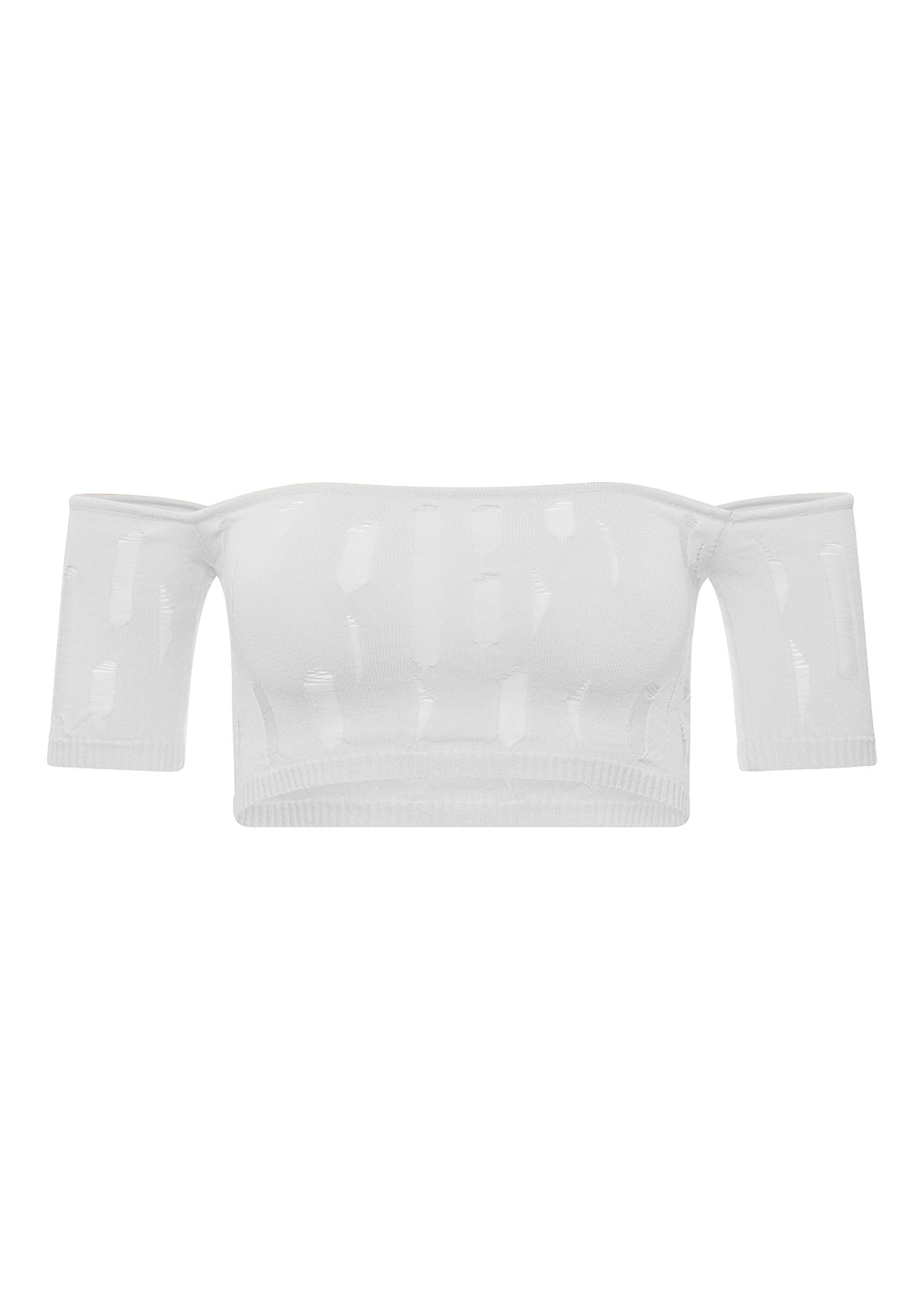 Lea cropped beach top - ALICE x EVIS second skin knitwear beachwear one size woman clothing