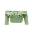 Limited ava crop top mid - ALICE EVIS second skin knitwear beachwear one size woman clothing