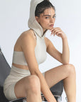 Lora hooded top - ALICE x EVIS second skin knitwear beachwear one size woman clothing